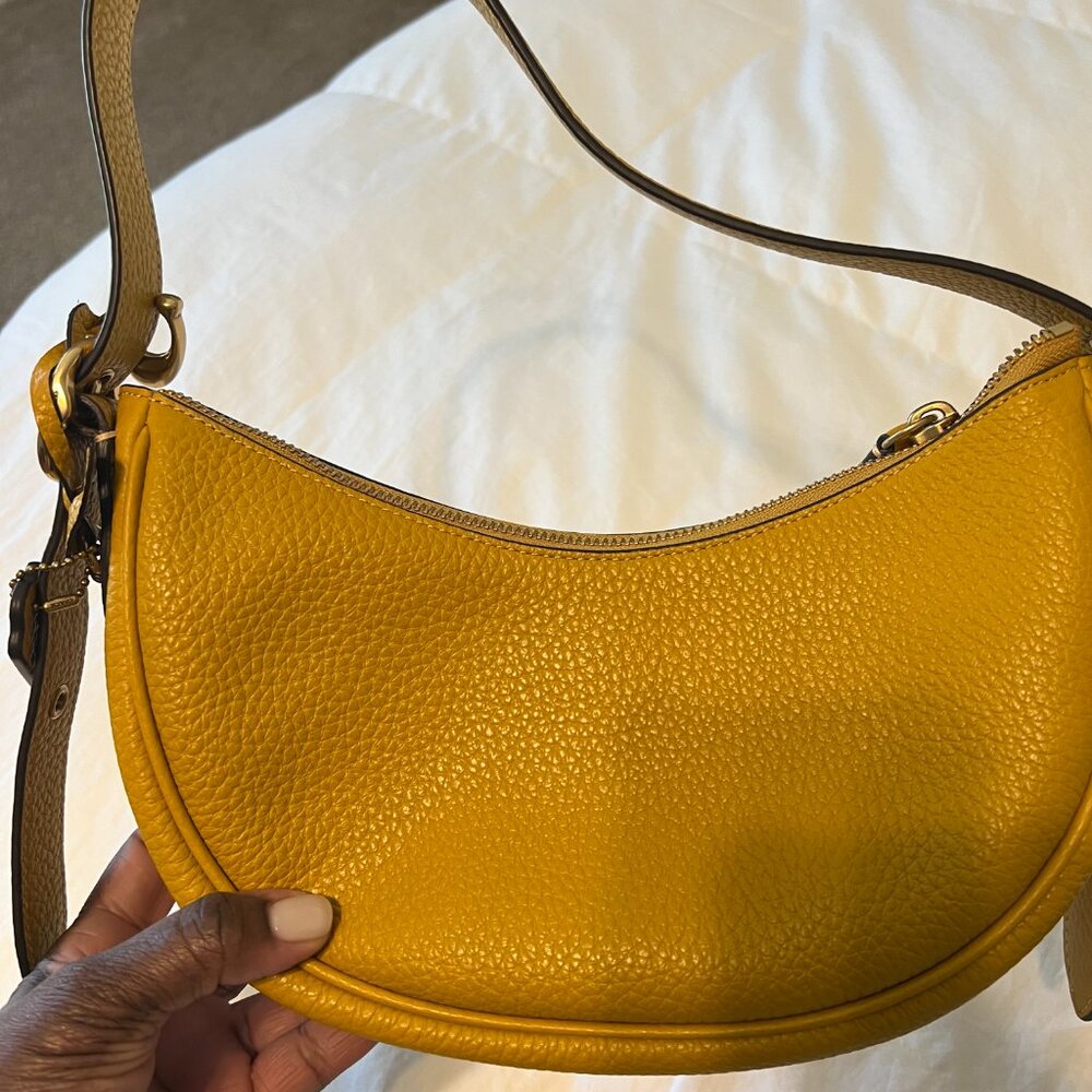 EUC Coach Luna Shoulder Bag with Dust Bag - Flax